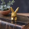 Mini Gold Bunny Figurine Set of 4 - Adorable Easter Decor