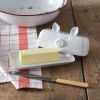 Porcelain Piglet Butter Dish - Cute and Functional Kitchen Accessory