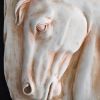 Handcrafted Equine Colosseum Carving - Unique Horse Sculpture for Equestrian Decor