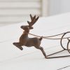 Christmas Reindeer and Sleigh Votive Candle Holder - Festive Holiday Decor