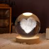 1pc Creative Crystal Ball Decoration; Desktop Night Light; Bedroom Night Light Valentine's Day Gifts Birthday Gifts - Love Cloud