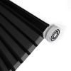 WELLSOURCE No Drill 2"Shangri-la Shades Tension Inside Mount Expansion Window Blind,Custom Size - Black - Custom Size