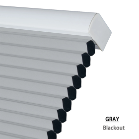 WELLSOURCE Cellular Shades  Honeycomb Blinds Blackout for Windows Bed Room, Office Custom Size - Gray - CONTACT US