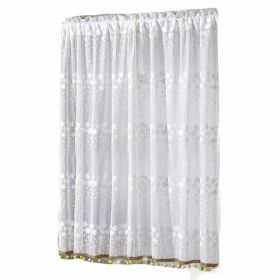 Semi-Sheer Short Kitchen Cafe Tier Curtain Pendant Doorway Hallway Curtain,59x35 inch - Default