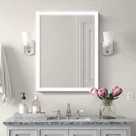 LED Lighted LED Lit Mirror Rectangular Fog Free Frameless Bathroom Vanity Mirror - 28*36