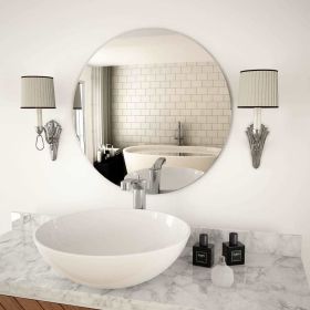 Wall Mirror 23.6" Round Glass - Silver