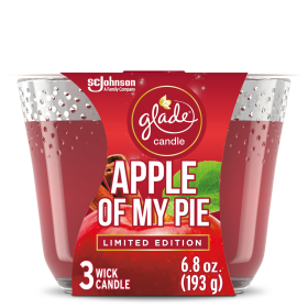 Glade Candle, 3 Wick Scented Candle, Apple Of My Pie, 6.8 oz - Visit the Glade Store