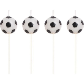 Soccer Pick Candles - 3" Tall - Set of 4 (100764) - MPS