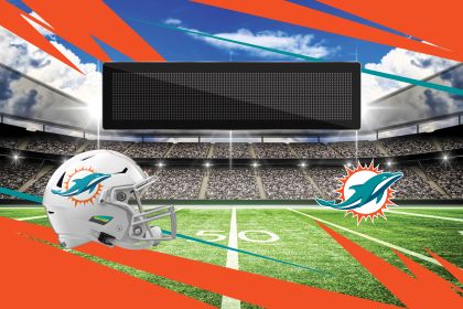 [Personalization Only] Official NFL Dolphins - 20" x 32" Personalized Washable Rug - Personalization Only