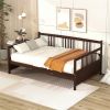 Full Size Daybed with Support Legs, Espresso - as picture