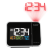 La Crosse Technology Color Entry Level Projection Black LED Alarm Clock with Temperature, W85923 - La Crosse Technology