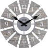 FirsTime & Co. Gray Numeral Windmill Wall Clock, Farmhouse, Analog, 24 x 2 x 24 in - FirsTime