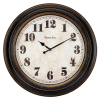 Westclox Brown and Bronze Round Oversized Classic Analog Quartz Accurate Wall Clock - Westclox