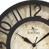 FirsTime & Co. Bronze Raised Number Wall Clock, Traditional, Analog, 8 x 2 x 8 in - FirsTime