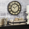 FirsTime & Co. Bronze Raised Number Wall Clock, Traditional, Analog, 8 x 2 x 8 in - FirsTime