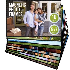 10 Pack 5x7 inch Magnetic Picture Frames for Refrigerator Magnet Picture Frames for Fridge Magnetic Picture Holder - Juzari