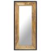 Mirror 43.3"x19.7" Solid Mango Wood - Brown