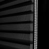 WELLSOURCE No Drill 2"Shangri-la Shades Tension Inside Mount Expansion Window Blind,Custom Size - Black - CONTACT US