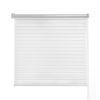 WELLSOURCE No Drill 2"Shangri-la Shades Tension Inside Mount Expansion Window Blind,Custom Size - White - Custom Size