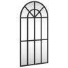 Wall Mirror Black 11.8"x23.6" Arch Iron - Black