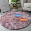 1pc, Non-Slip Plush Round Area Rug for Living Room and Kitchen - Soft and Durable Indoor Floor Mat for Home and Room Decor - 23.62 x 23.62 - Tie Dye P