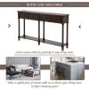 Console Table Sofa Table Easy Assembly with Two Storage Drawers and Bottom Shelf for Living Room, Entryway (Espresso) - as picture