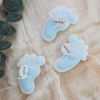 Baby Shower Party Favors for Guests for Boys Blue Footprint Candle Pack of 10 - Sweet Baby Company