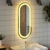 LED Bathroom Mirror 27.6"x11.8" Oval - Transparent