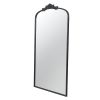 66" x 36" Full Length Mirror, Arched Mirror Hanging or Leaning Against Wall, Large Black Mirror for Living Room - as Pic