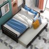 Daybed with Trundle Frame Set, Twin Size, Espresso - as picture