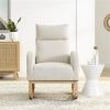 [Video] Welike 27.6"W Modern High Backrest Living Room Lounge Arm Rocking Chair, Two Side Pocket(W83453708) - as picture