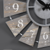 FirsTime & Co. Gray Numeral Windmill Wall Clock, Farmhouse, Analog, 24 x 2 x 24 in - FirsTime