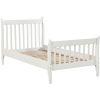 Platform Bed Frame Mattress Foundation with Wood Slat Support, Twin (White) - as picture