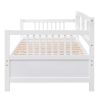 Modern Solid Wood Daybed, Multifunctional, Twin Size, White - as picture