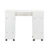 Home Office Computer Desk Table with Drawers White 41.73''L 17.72\'\'W 31.5\'\'H - as picture