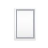 Frameless Rectangular LED Light Bathroom Vanity Mirror - 24*32