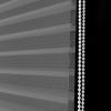 WELLSOURCE No Drill 2"Shangri-la Shades Tension Inside Mount Expansion Window Blind,Custom Size - Gray - Custom Size