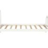 Platform Bed Frame Mattress Foundation with Wood Slat Support, Twin (White) - as picture