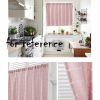 Modern Half Window Curtain Dormitory Curtain Bedroom Pink Short Curtains, 55x18 inch - Default