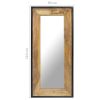 Mirror 43.3"x19.7" Solid Mango Wood - Brown