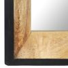 Mirror 43.3"x19.7" Solid Mango Wood - Brown