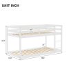 Floor Bunk Bed, White - as picture