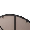 Wall Mirror 42 Inch Black Circular Mirror Metal Framed Mirror Round Vanity Mirror Dressing Mirror, for Bathroom, Living Room, Bedroom Wall Decor - as