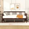 Full Size Daybed with Support Legs, Espresso - as picture