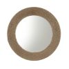 Natural Jute Rope Round Wall Mirror 26" - as Pic