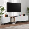 Modern TV Stand for 80'' TV with 3 Doors, Media Console Table, Entertainment Center with Large Storage Cabinet for Living Room, Bedroom - as picture