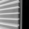 WELLSOURCE No Drill 2"Shangri-la Shades Tension Inside Mount Expansion Window Blind,Custom Size - White - Custom Size