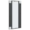 Wall Mirror Black 15.7"x31.5" Rectangle Iron - Black