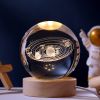 1pc Creative Crystal Ball Decoration; Desktop Night Light; Bedroom Night Light Valentine's Day Gifts Birthday Gifts - Love Cloud