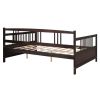 Full Size Daybed with Support Legs, Espresso - as picture